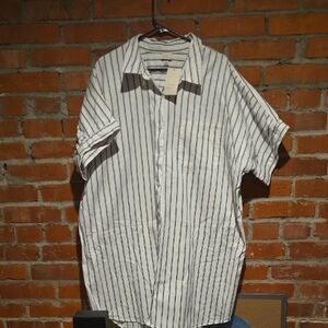 Ladiess White Striped Shirt